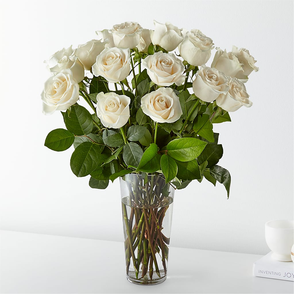 Long Stem White Rose Bouquet – Ferguson Florists Inc, Attalla AL