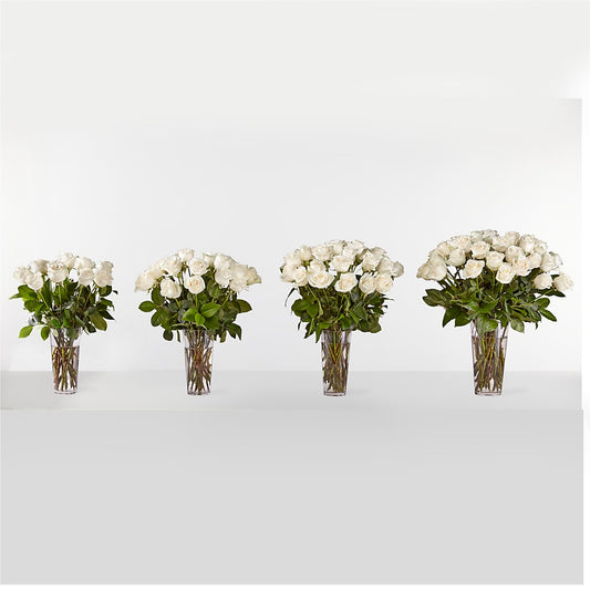 Long Stem White Rose Bouquet – Ferguson Florists Inc, Attalla AL