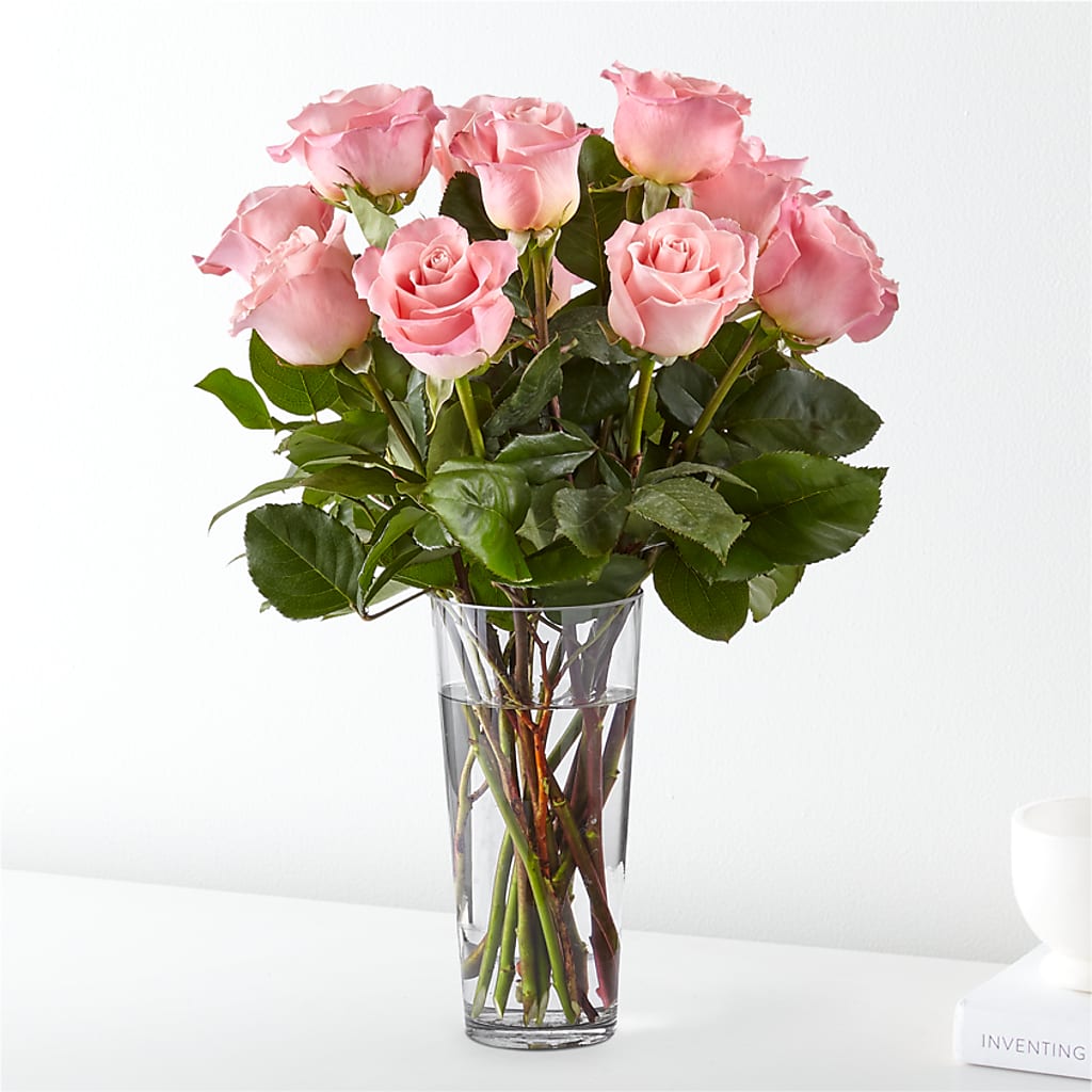 Long Stem Pink Rose Bouquet – Ferguson Florists Inc, Attalla AL