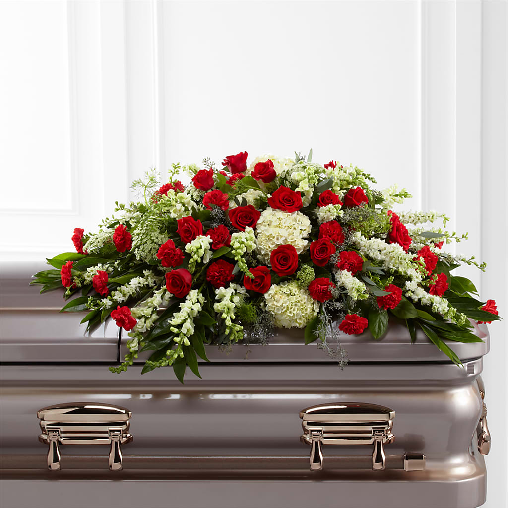 Sincerity Casket Spray – Ferguson Florists Inc, Attalla AL
