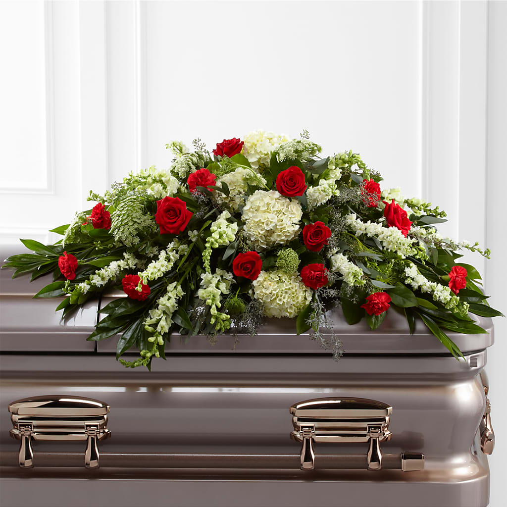 Sincerity Casket Spray – Ferguson Florists Inc, Attalla AL