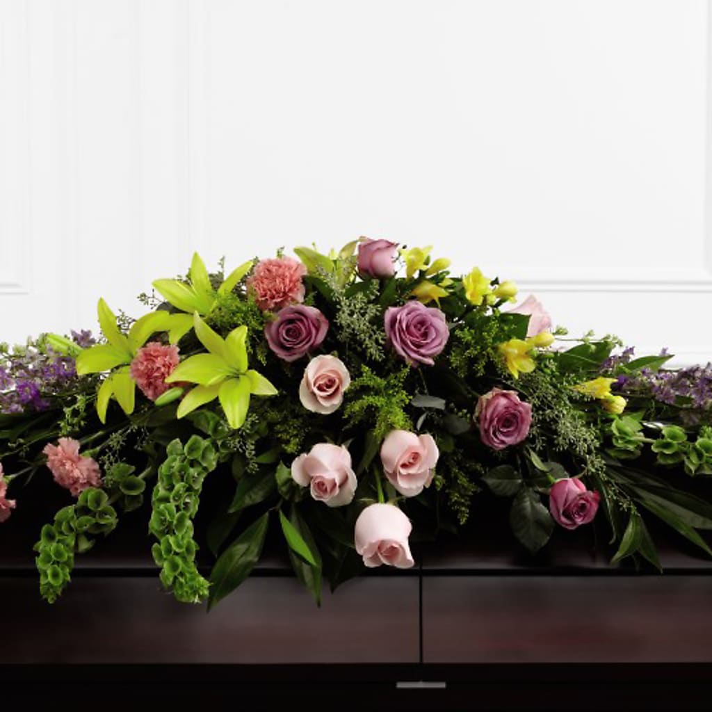 Forever Beloved Casket Spray – Ferguson Florists Inc, Attalla AL
