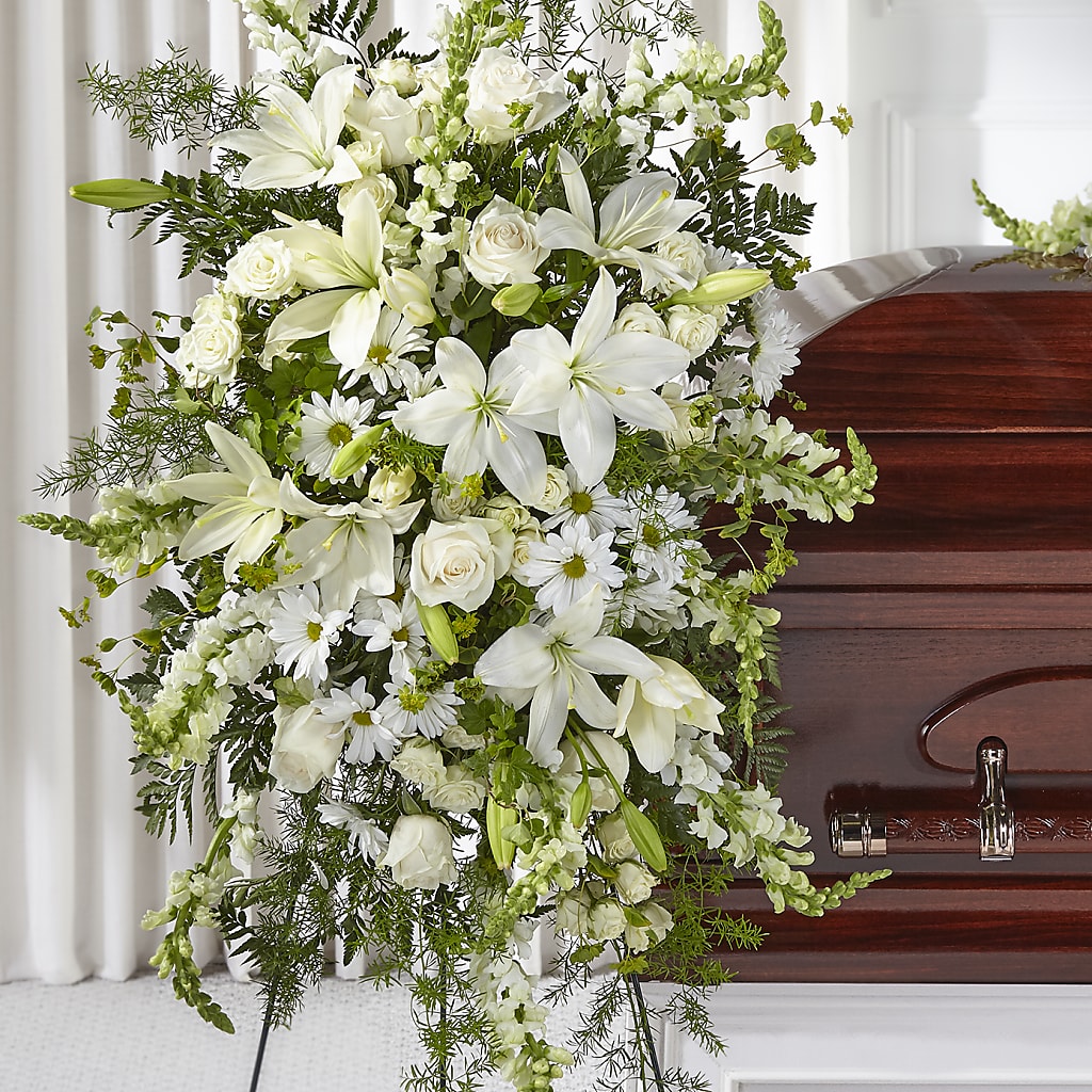 Loving Thoughts Standing Spray – Ferguson Florists Inc, Attalla AL