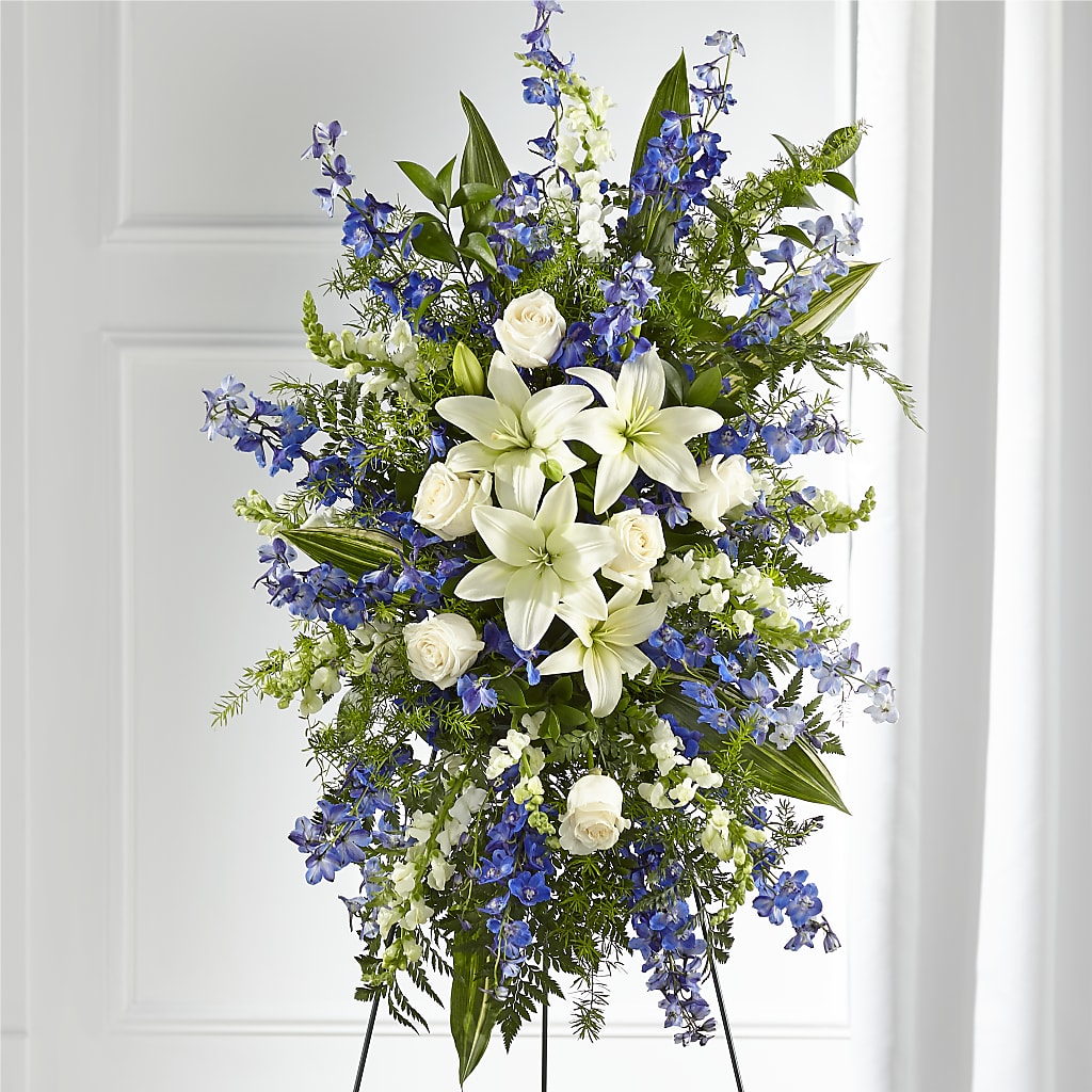 Faithful Friend Standing Spray – Ferguson Florists Inc, Attalla AL