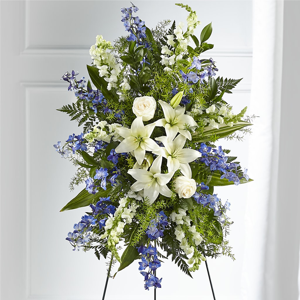 Faithful Friend Standing Spray – Ferguson Florists Inc, Attalla AL