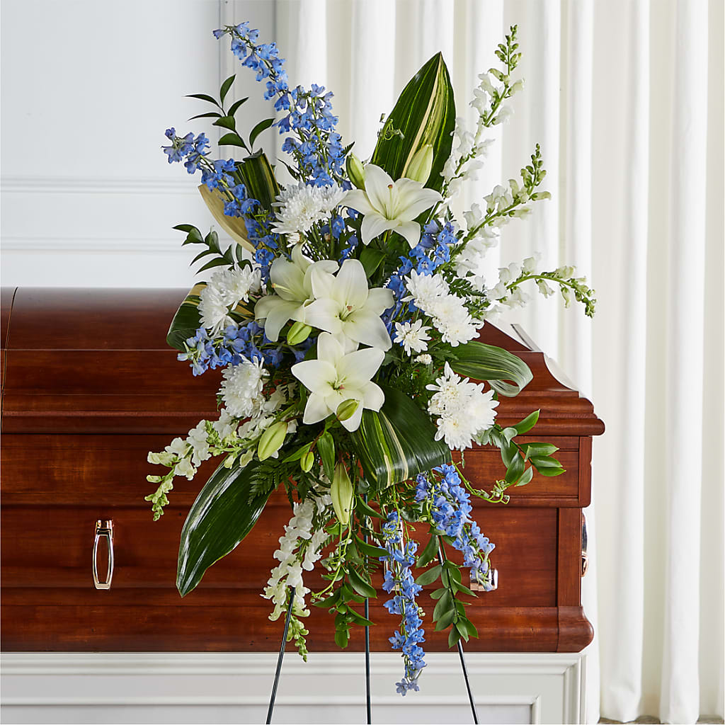 Eternal Impressions Standing Spray – Ferguson Florists Inc, Attalla AL