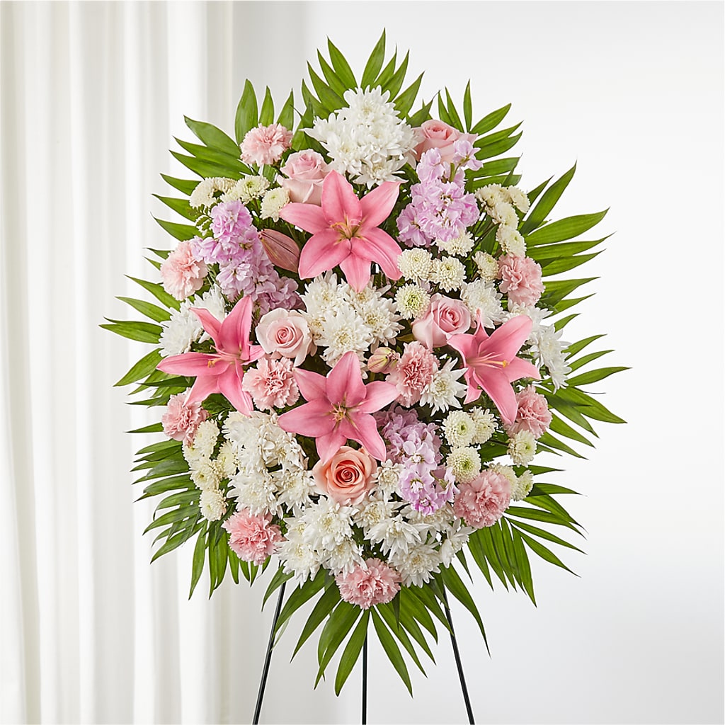 Offering Solace Standing Spray – Ferguson Florists Inc, Attalla AL