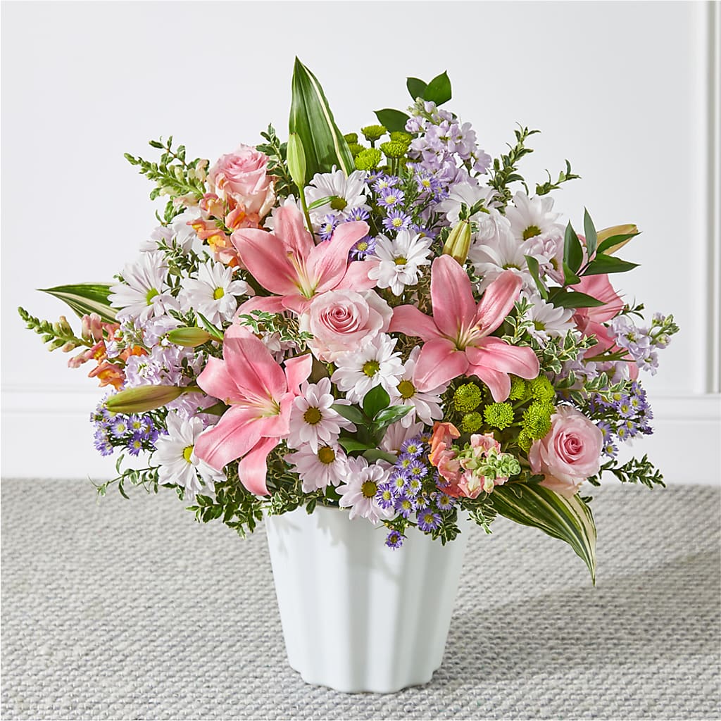 Abundant Compassion Floor Basket – Ferguson Florists Inc, Attalla AL
