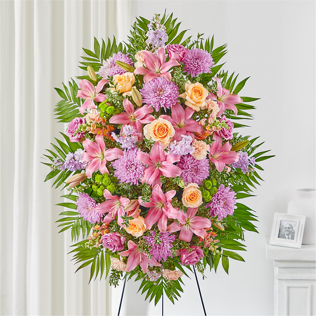 Love & Light Standing Spray – Ferguson Florists Inc, Attalla AL