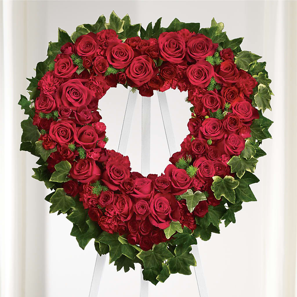 Wholehearted Standing Spray – Ferguson Florists Inc, Attalla AL