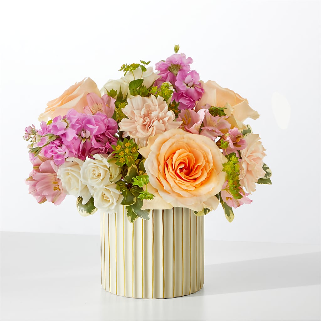Paradise Bouquet with Ivory Vase – Ferguson Florists Inc, Attalla AL