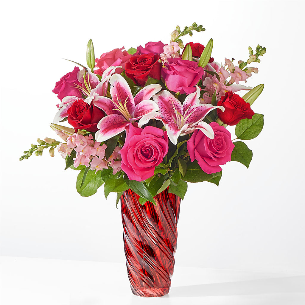 Always You Bouquet with Luxe Swirl Vase – Ferguson Florists Inc, Attalla AL