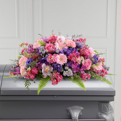 Glorious Garden Casket Spray –  Ferguson Florists Inc, Attalla AL