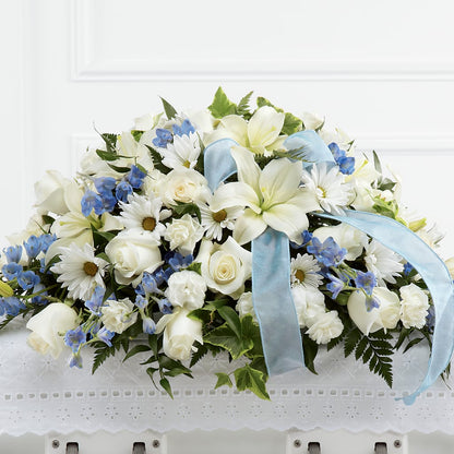 Tender Treasure Casket Spray –  Ferguson Florists Inc, Attalla AL