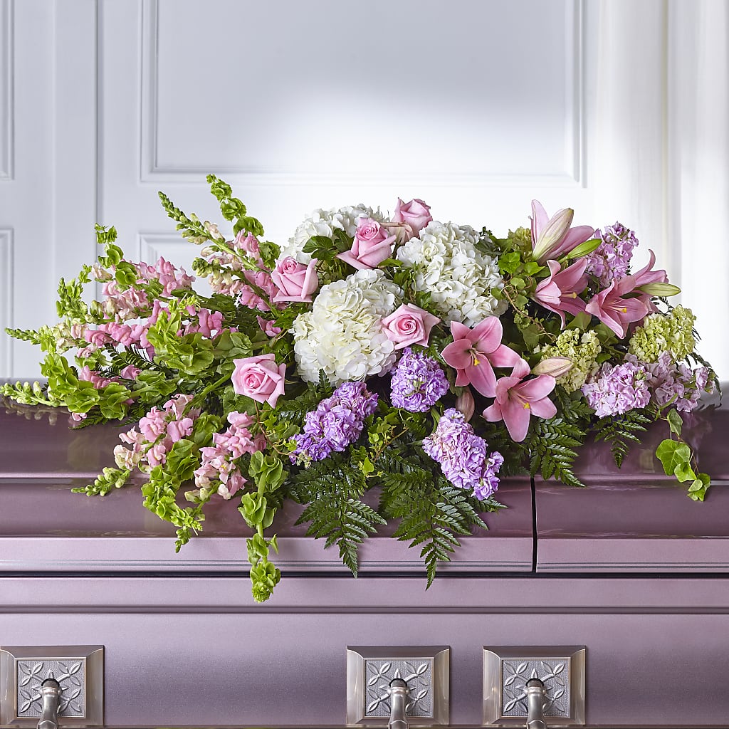 Life's Gratitude Casket Spray –  Ferguson Florists Inc, Attalla AL