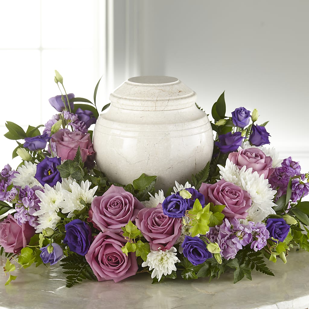 Blooming Sympathy Cremation Adornment –  Ferguson Florists Inc, Attalla AL