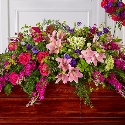 Radiant Tribute Casket Spray –  Ferguson Florists Inc, Attalla AL