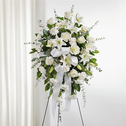 With Care Standing Spray –  Ferguson Florists Inc, Attalla AL