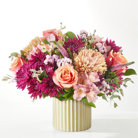 Berry Cobbler Bouquet with Ivory Vase –  Ferguson Florists Inc, Attalla AL