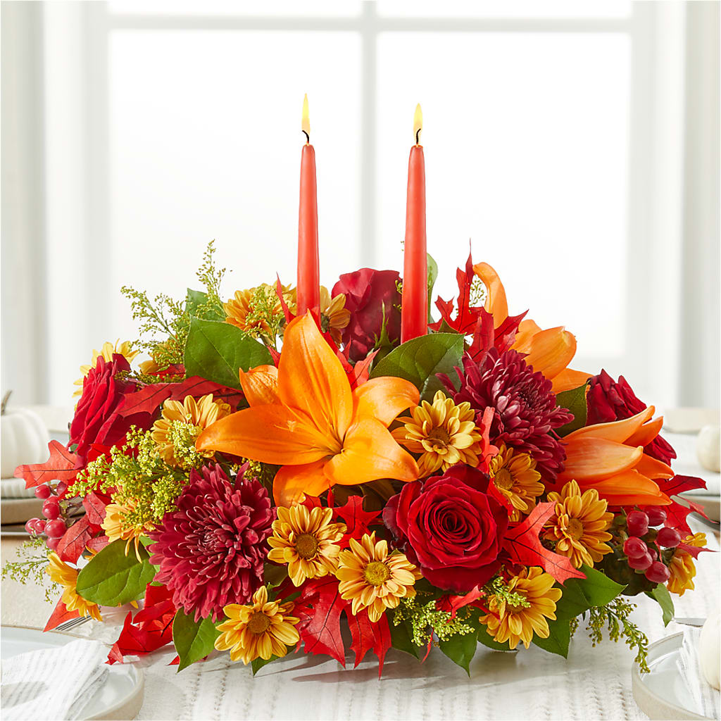 Autumn's Embrace Centerpiece –  Ferguson Florists Inc, Attalla AL