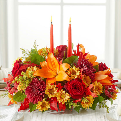 Autumn's Embrace Centerpiece –  Ferguson Florists Inc, Attalla AL