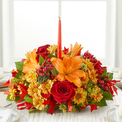 Autumn's Embrace Centerpiece –  Ferguson Florists Inc, Attalla AL